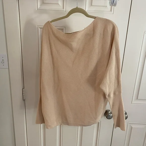 Off-the-Shoulder Cream Sweater - Picture 3 of 5